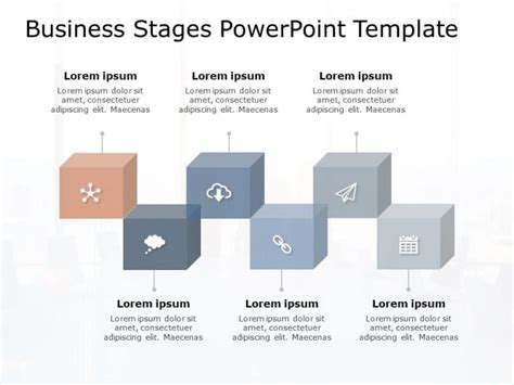 4 Business Stages Diagram Powerpoint Template Slideuplift