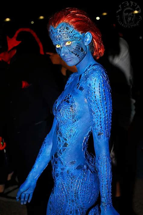 Mystique Costume Guide Diy Cosplay W Wig Blue Bodysuit Cosplay Diy