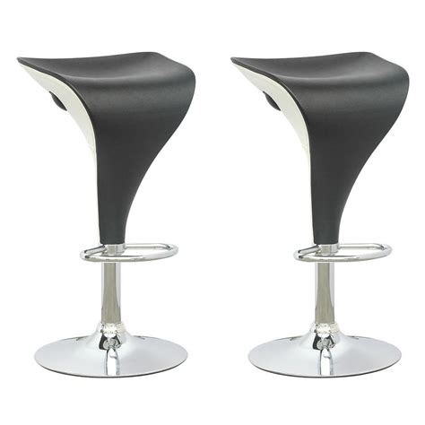 By providing a perfect balance of style and durability this stool is suitable for both indoor and outdoor use. CorLiving Adjustable Two Toned Swivel Bar Stool in Black ...