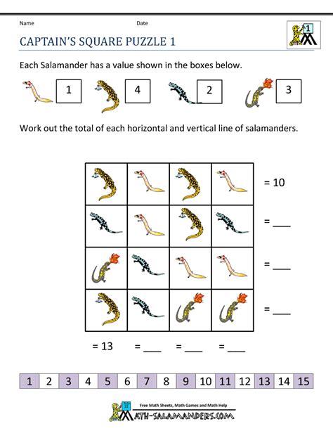 Free Printable Fun Math Puzzles Printable Templates