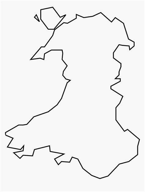 Download 78 wales cliparts for free. Map Of Wales Outline, HD Png Download - kindpng