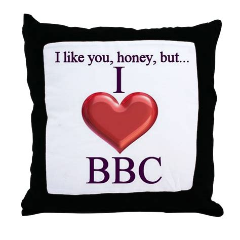 I Love Bbc Throw Pillow By Mcara