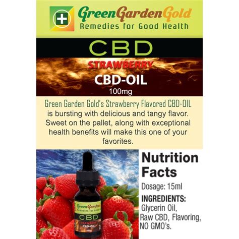 Green Garden Gold Strawberry Cbd Oil