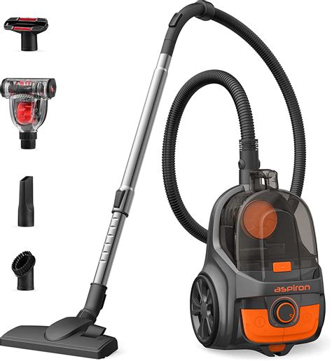 Aspiron As Ca006 Canister Vacuum Cleaner Black Orange 35l Amazon