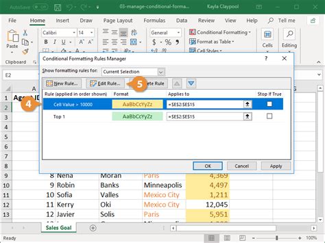 How To Edit Conditional Formatting In Excel Customguide