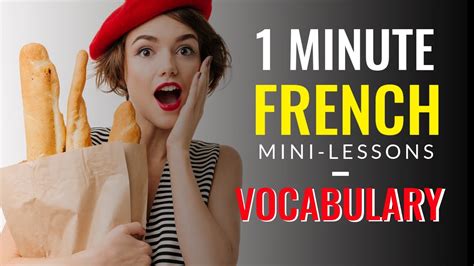 3 VOCABULARY IN FRENCH | Learn French Mini Lessons | ALL the Basics to ...