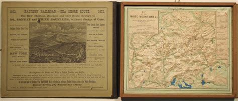 Scarce Raised Relief Map Of The White Mountains Nh Rare And Antique Maps