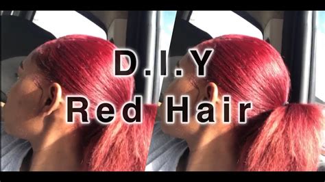 How To Dye Natural Hair Redburgundy Without Bleach Using Loreal