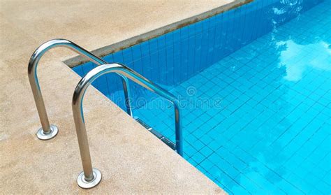 Swimming Pool With Stairs Stock Image Image Of Relaxation 61286061