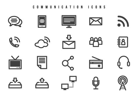 Communication Symbols Free Vector Art 28792 Free Down