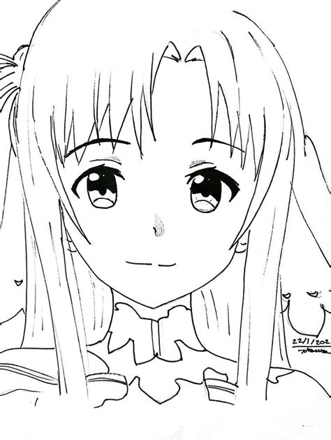 How To Draw Asuna Step By Step Sword Art Online In 2022 Sword Art