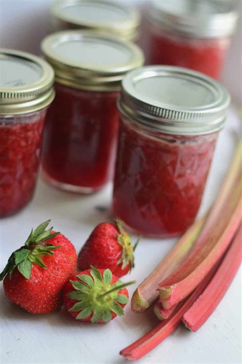 Homemade Strawberry Rhubarb Jam Recipe The Prairie Homestead