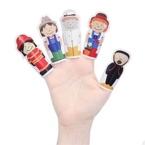 Fantasy Girls Paper Finger Puppets Pukaca