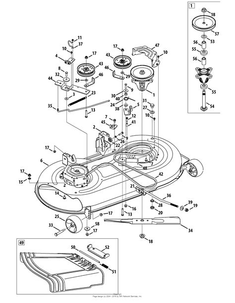Mtd 13aj78ss099 247288842 2012 Parts Diagram For Mower Deck