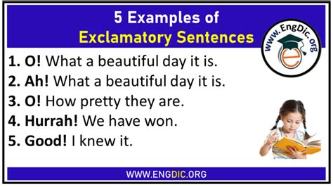 5 Examples Of Exclamatory Sentences Engdic
