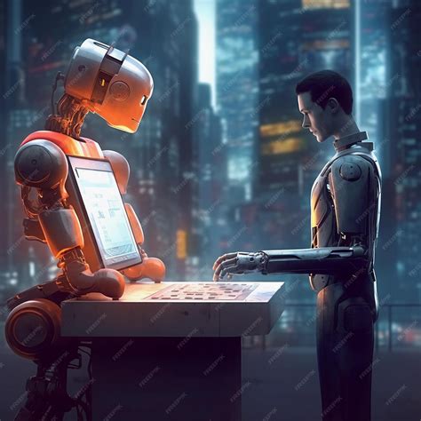 Premium AI Image | Unlocking the Future The Language of Robot Communication