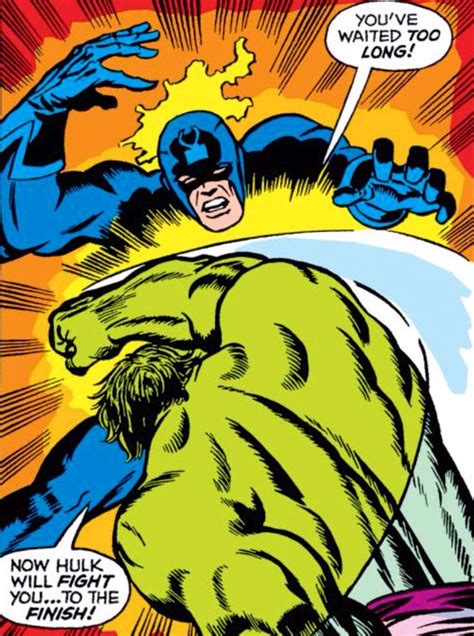Hulk Vs Black Bolt By Marie Severin Superhero Comic Black Bolt