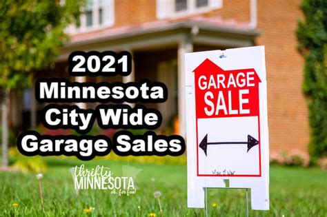 2021 Minnesota City Wide Garage Sales List Thrifty Minnesota