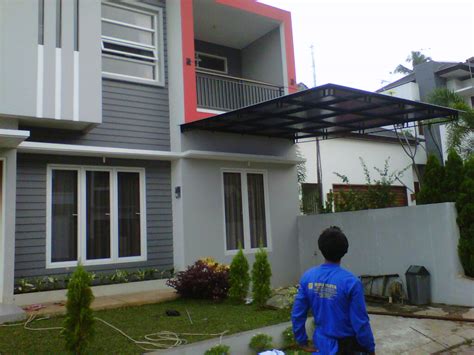 Carport minimalis di samping rumah dengan desain kekinian, modern dan stylish. kanopi/ canopy carport | teralis