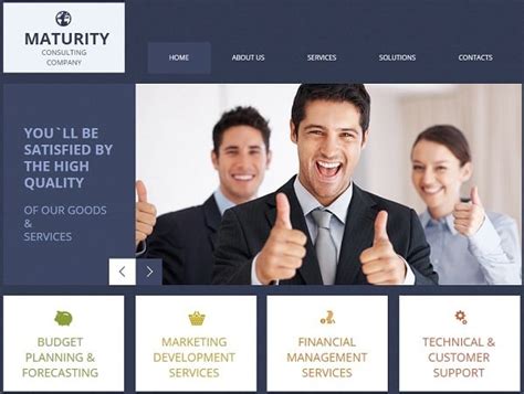 In consulting designs it is not common to rotate images in sliders without supplementing text. Consulting Website Templates for Your Business Efficiency