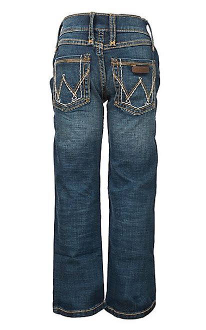 Wrangler® Girls Dark Wash W Stitch Patch Bootcut Jeans