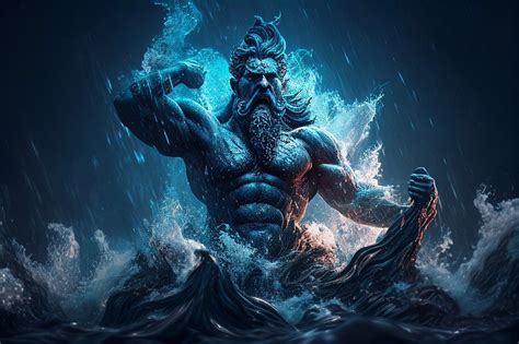 Download Ai Generated Poseidon Mythology Royalty Free Stock
