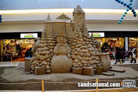 Christmas Sand Sculpture Christmas In July Holiday Rail Car Big Art