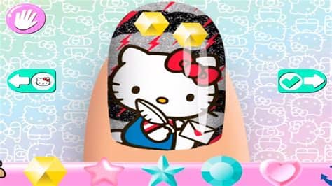 Hello kitty es la gata más famosa entre los niños. Hello Kitty Diseño de Uñas Decoradas - Juegos para Niñas ...