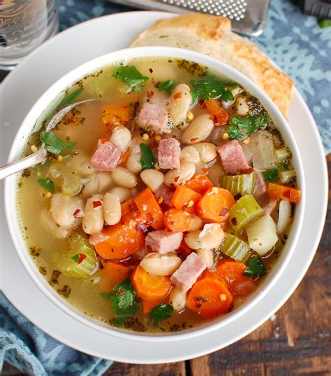 For best results, choose a large, meaty ham. White Bean and Ham Soup Image 6 - A Cedar Spoon