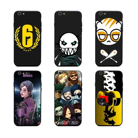Rainbow Six Siege Phone Cases Tpupc Black Covers For Iphone X 6 7 8