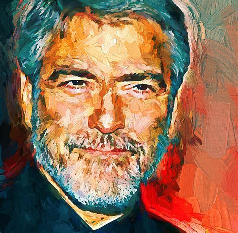 George Clooney Bright Portrait Digital Art By Yury Malkov Pixels