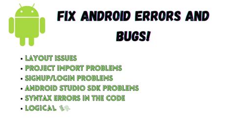 Fix Android App Errors And Bugs By Mjs2002 Fiverr