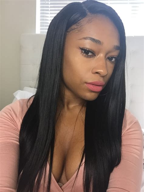 You can never underestimate the power of long and straight, jet black hair. #1 Jet Black Yaki Straight Indian Remy Hair Lace Front ...