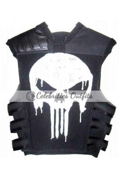 Punisher War Zone Black Tactical Skull Replica Vest
