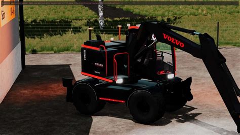 Ls 22 Rösab Volvo Ew160 Excavator V1000 Farming Simulator 2022 Mod