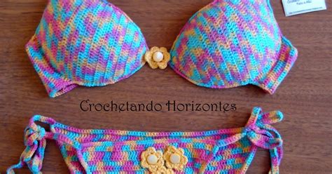 Crochetando Horizontes Biquíni De Crochê Com Bojo