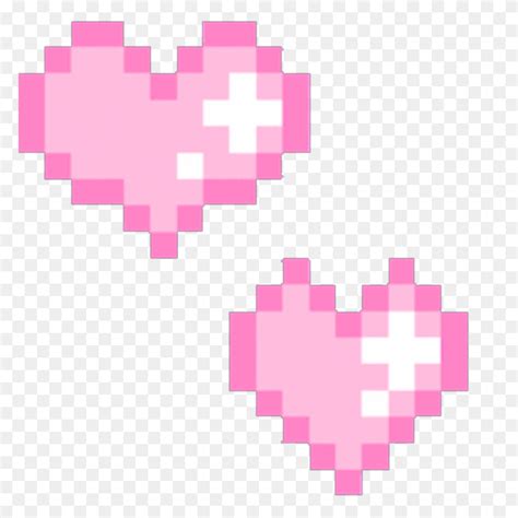 Freetoedit Pixel Heart Pink Pastel Cute Colorful Emotio Pixel Heart