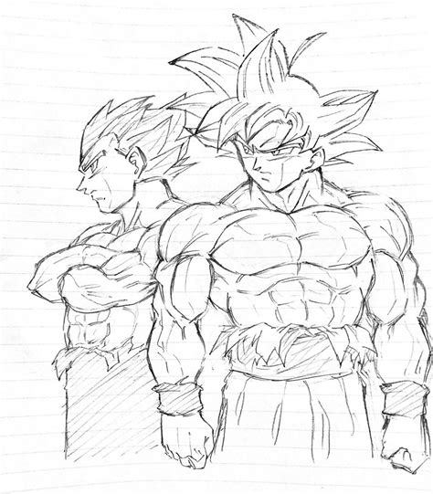 Dibujos Para Pintar De Goku Ultra Instinto Para Colorear