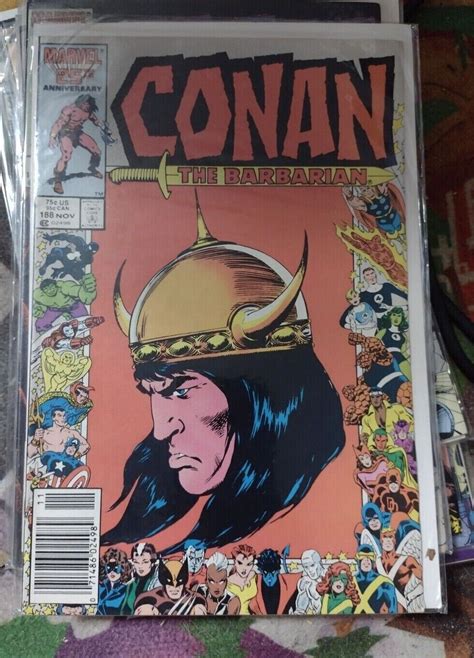 Conan The Barbarian Marvel Barcode Variant Th Anniversary Framed Comic Books