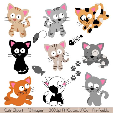 Cats Clipart Clip Art Kitten Clipart Clip Art
