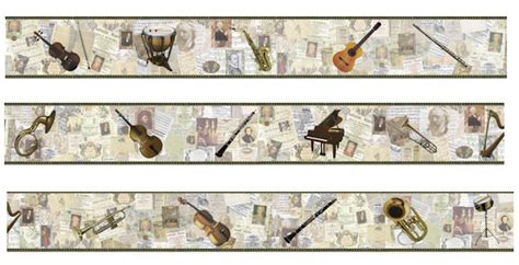 Free Download Classical Music Border Wall Sticker Outlet 600x307 For