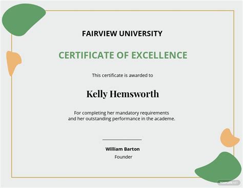 10 Free Academic Excellence Certificate Templates Customize