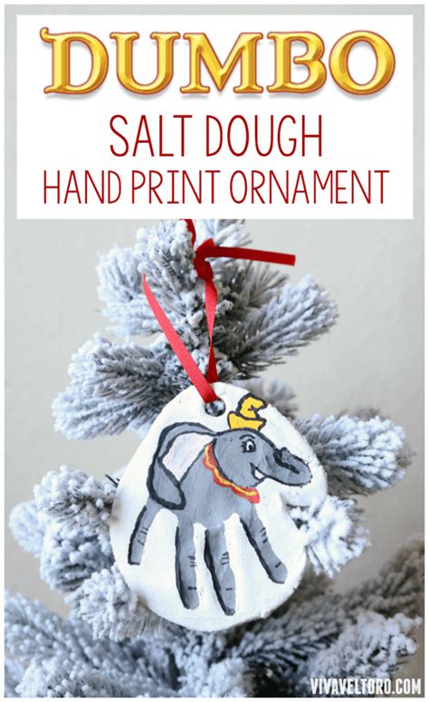 Dumbo Christmas Ornament A Salt Dough Hand Ornament Viva Veltoro