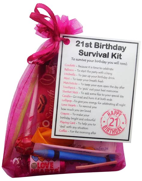 Unusual birthday gifts don't have to be a joke though, take a look at our personalised presents, each and every one totally original and unique featuring your recipient's name and often a personal message of your own. 21st Birthday Gifts for Her Keepsake: Amazon.co.uk