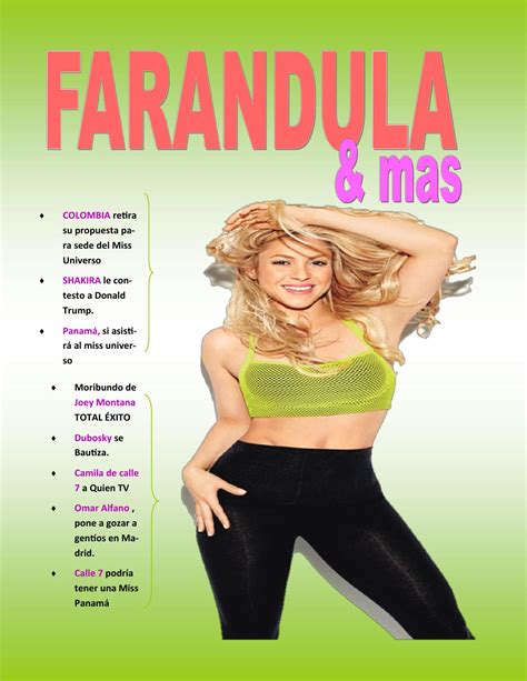 Revista Digital Farandula By Anaraqueel26 Issuu