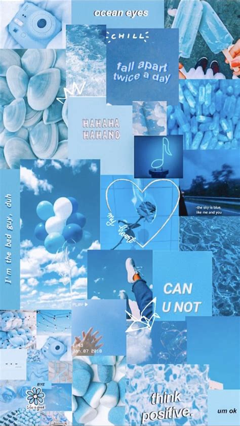 Pin By Holidayyszn On Aesthetic Blue Iphone Wallpaper Girly