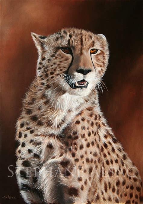 Kimbia Painting Cheetah Detail Stéphane Alsac