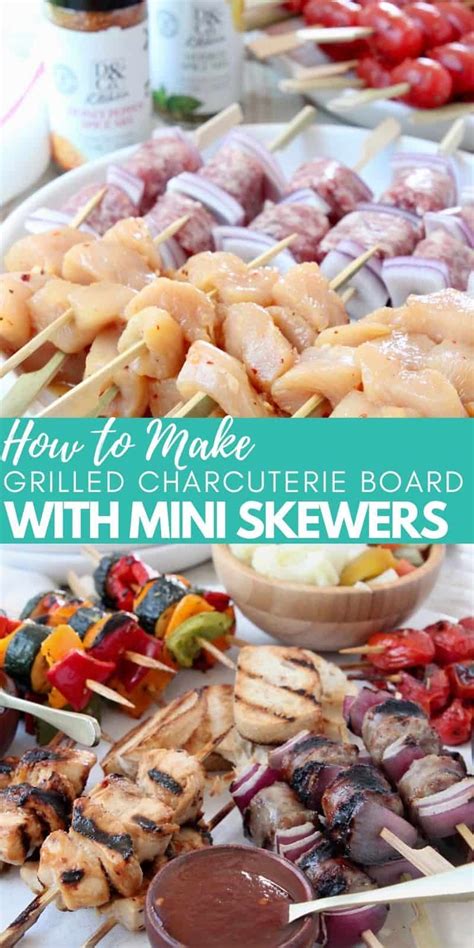 Grilled Charcuterie Board With Mini Skewers