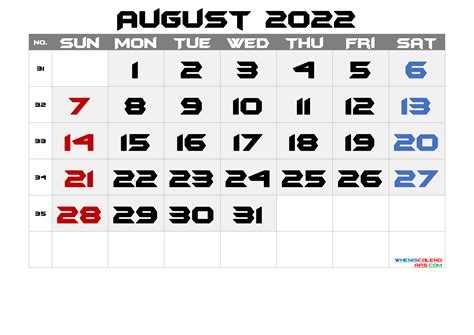 Scroll down for a listing of holidays and events by date. Free Printable August 2021 Calendar with Holidays