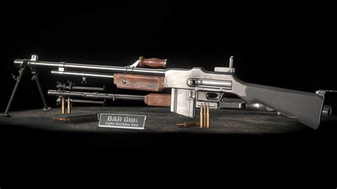 M1918 Bar Gun Buy Royalty Free 3d Model By Michael Karel